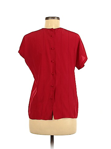 Jones New York Short Sleeve Silk Top (view 2)