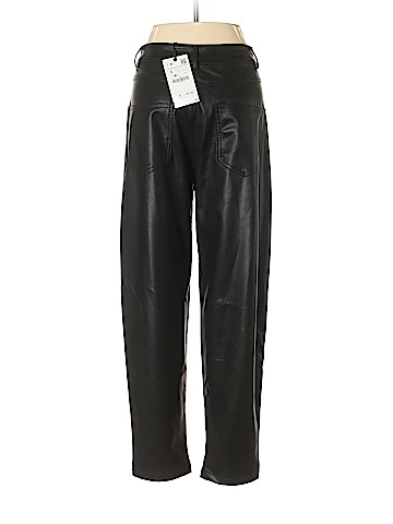 Zara Faux Leather Pants (view 2)