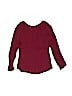 Justice 100% Rayon Burgundy Long Sleeve Blouse Size 7 - photo 2
