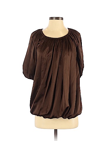 ABS Collection Short Sleeve Silk Top (view 1)