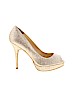 Steve Madden Gold Heels Size 8 1/2 - photo 1