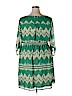 Peach Love 100% Polyester Green Casual Dress Size 2X - photo 2