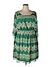 Peach Love 100% Polyester Green Casual Dress Size 2X - photo 1