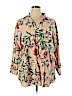 Cynthia Rowley TJX 100% Linen Pink 3/4 Sleeve Blouse Size 1X - photo 1