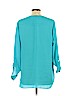 New Directions 100% Polyester Blue 3/4 Sleeve Blouse Size XL - photo 2