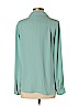 Ann Taylor LOFT 100% Polyester Blue Long Sleeve Blouse Size S - photo 2