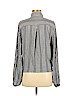 American Eagle Outfitters 100% Viscose Stripes Gray Long Sleeve Blouse Size M - photo 2