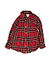 Old Navy Plaid Red Long Sleeve Button-Down Shirt Size 8 - photo 1