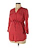 Motherhood Red 3/4 Sleeve Blouse Size S - photo 1