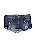 Express Blue Denim Shorts Size 8 - photo 1