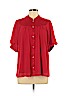 Moulinette Soeurs Red Short Sleeve Blouse Size 12 - photo 1