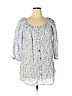 F&F Clothing 100% Cotton Blue 3/4 Sleeve Blouse Size 14 - photo 1