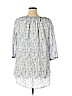 F&F Clothing 100% Cotton Blue 3/4 Sleeve Blouse Size 14 - photo 2