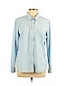 Old Navy 100% Cotton Blue Long Sleeve Button-Down Shirt Size L - photo 1