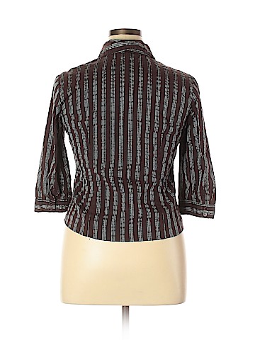 Worthington 3/4 Sleeve Button-Down Shirt (view 2)