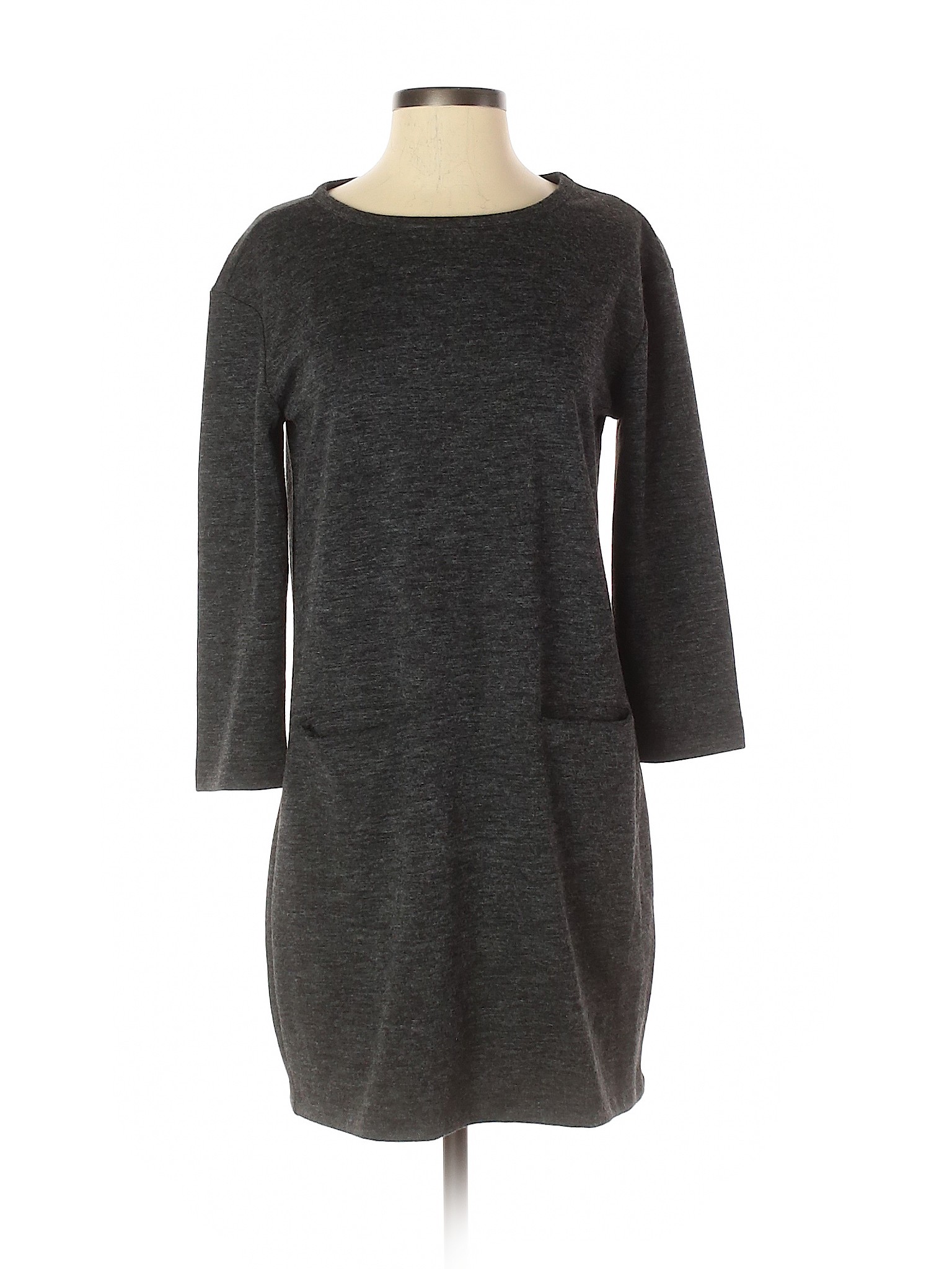 Adrienne Vittadini Women Gray Casual Dress S | eBay