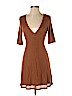 Silence and Noise Brown Casual Dress Size S - photo 1