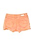 Justice 100% Cotton Solid Orange Denim Shorts Size 10 - photo 2