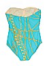 Maryan Mehlhorn Blue One Piece Swimsuit Size 14 C - photo 2