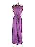 Feather & Find 100% Rayon Purple Casual Dress Size L - photo 1