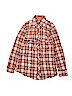 Justice Orange Long Sleeve Button-Down Shirt Size 12 - photo 1