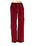 Burberry Red Velour Pants Size L - photo 1