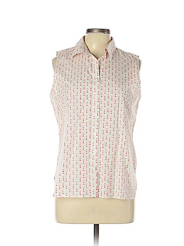 Lands' End Sleeveless Button-Down Shirt (view 1)