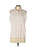 Lands' End 100% Cotton White Sleeveless Button-Down Shirt Size 12 (petite) - photo 1