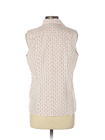 Lands' End Sleeveless Button-Down Shirt (view 2)