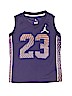Air Jordan 100% Polyester Graphic Purple Active Tank Size 4 - photo 1