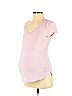 Ann Taylor LOFT 100% Rayon Pink Short Sleeve T-Shirt Size XS - photo 1