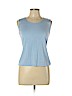 Armani Collezioni Blue Sleeveless Top Size 12 - photo 1