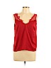 H&M 100% Polyester Red Sleeveless Blouse Size 10 - photo 1