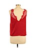 H&M 100% Polyester Red Sleeveless Blouse Size 10 - photo 2