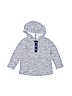 Old Navy Solid Blue Pullover Hoodie Size 12-24 mo - photo 1