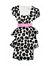 Speechless 100% Polyester Polka Dots Black Dress Size 8 - photo 1
