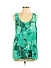 Mossimo 100% Polyester Green Sleeveless Blouse Size L - photo 1