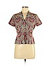 Jones New York Country Tan Short Sleeve Silk Top Size 6 (petite) - photo 1