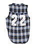 PPLA Plaid Graphic Blue Sleeveless Button-Down Shirt Size M (kids) - photo 2