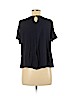 Crown & Ivy Blue Short Sleeve Top Size M (petite) - photo 2