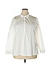 Cato 100% Cotton White Long Sleeve Button-Down Shirt Size 18 - photo 1