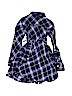 Justice Plaid Blue Dress Size 6 - photo 2