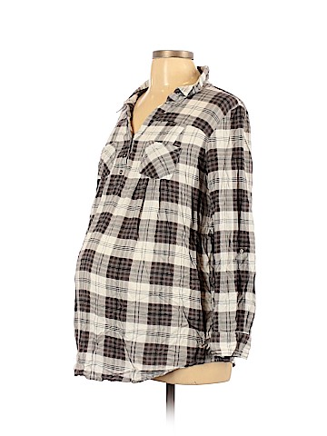 Motherhood Long Sleeve Button-Down Shirt (view 1)