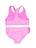 Justice 100% Polyester Pink Two Piece Swimsuit Size 10 - photo 2