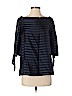 Theory 100% Cupro Blue 3/4 Sleeve Blouse Size P (petite) - photo 1