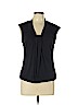 New Directions Black Short Sleeve Top Size L (petite) - photo 1