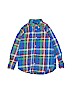 Ralph Lauren 100% Cotton Plaid Blue Long Sleeve Button-Down Shirt Size 7 - photo 1