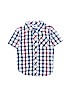 Old Navy Checkered-gingham Blue Short Sleeve Button-Down Shirt Size 12-18 mo - photo 1