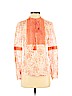 Tory Burch 100% Cotton Orange Long Sleeve Blouse Size 2 - photo 1