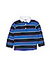 Gymboree 100% Cotton Stripes Blue Long Sleeve Polo Size 4T - photo 1